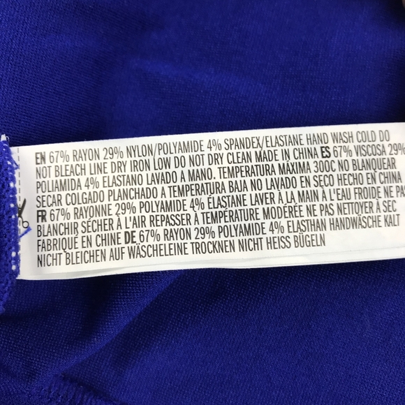 Forever 21 Short Sleeve Blue Fitted Dress - Picture 3 of 6